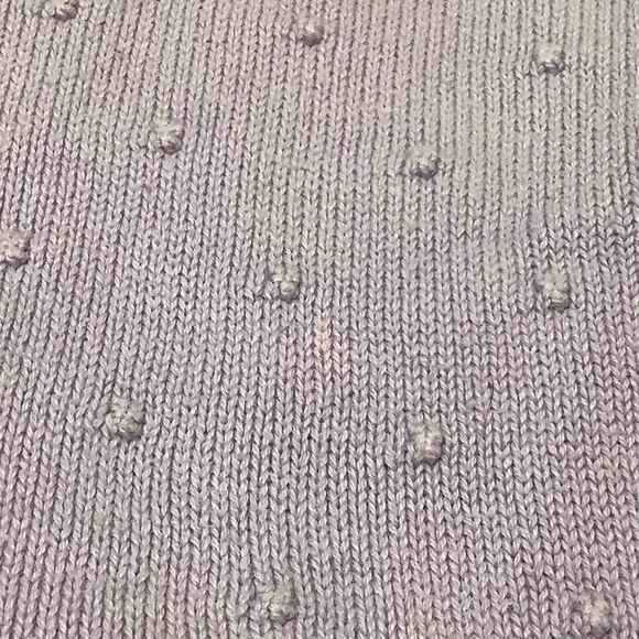 Croft and Barrow Pastel Purple Polka Dot Preppy 3/4 Sleeve Sweater Size Small - Picture 10 of 12